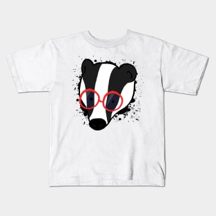 Hipster Badger Kids T-Shirt